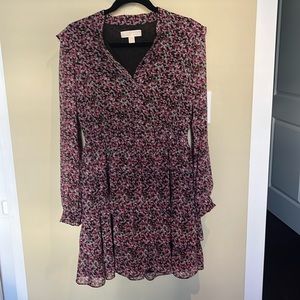 MICHAEL printed tiered skirt dress. Size 4.
